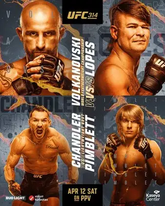 UFC 314 Волкановски vs. Лопес прямая трансляция 13.04.2025 смотреть онлайн бесплатно
